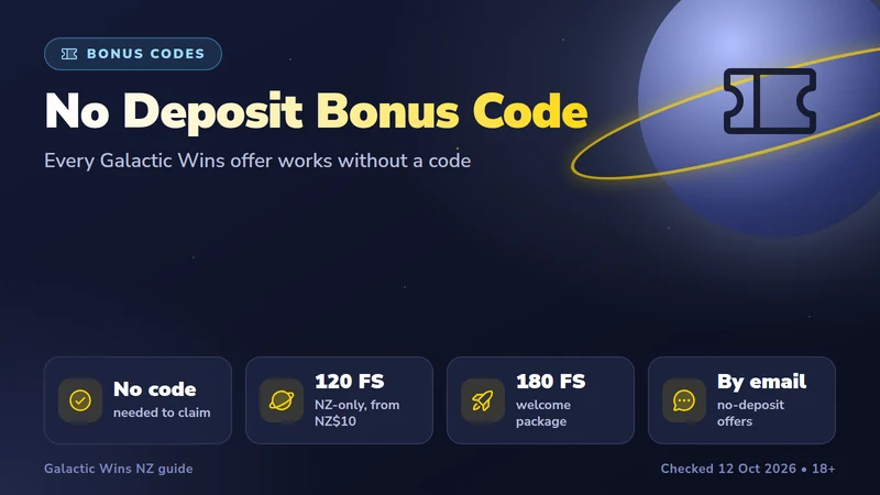 Free spins and bonus tickets floating beside a rocket in space